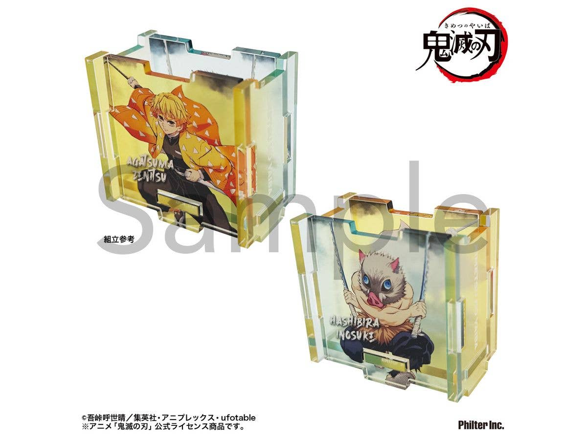 Anime Demon Slayer: Acrylic Trinket Box Zenitsu Agatsuma & Inosuke Hashibira