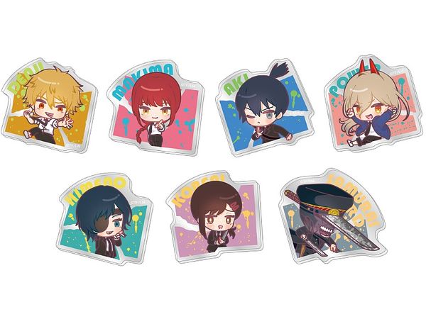 Chainsaw Man: Chiratto Acrylic Badge Collection: 1Box (7pcs)