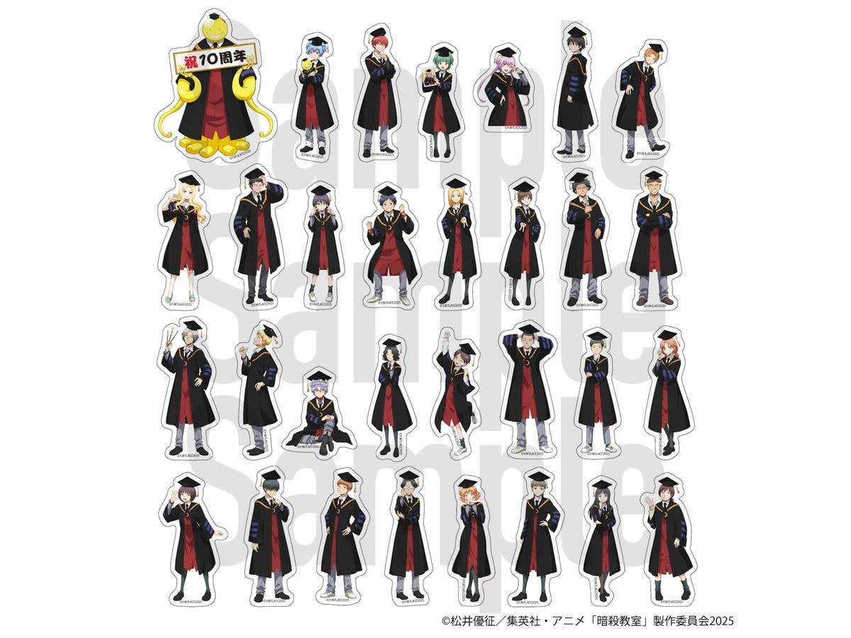 Assassination Classroom: All 3-E Classmates Flake Sticker