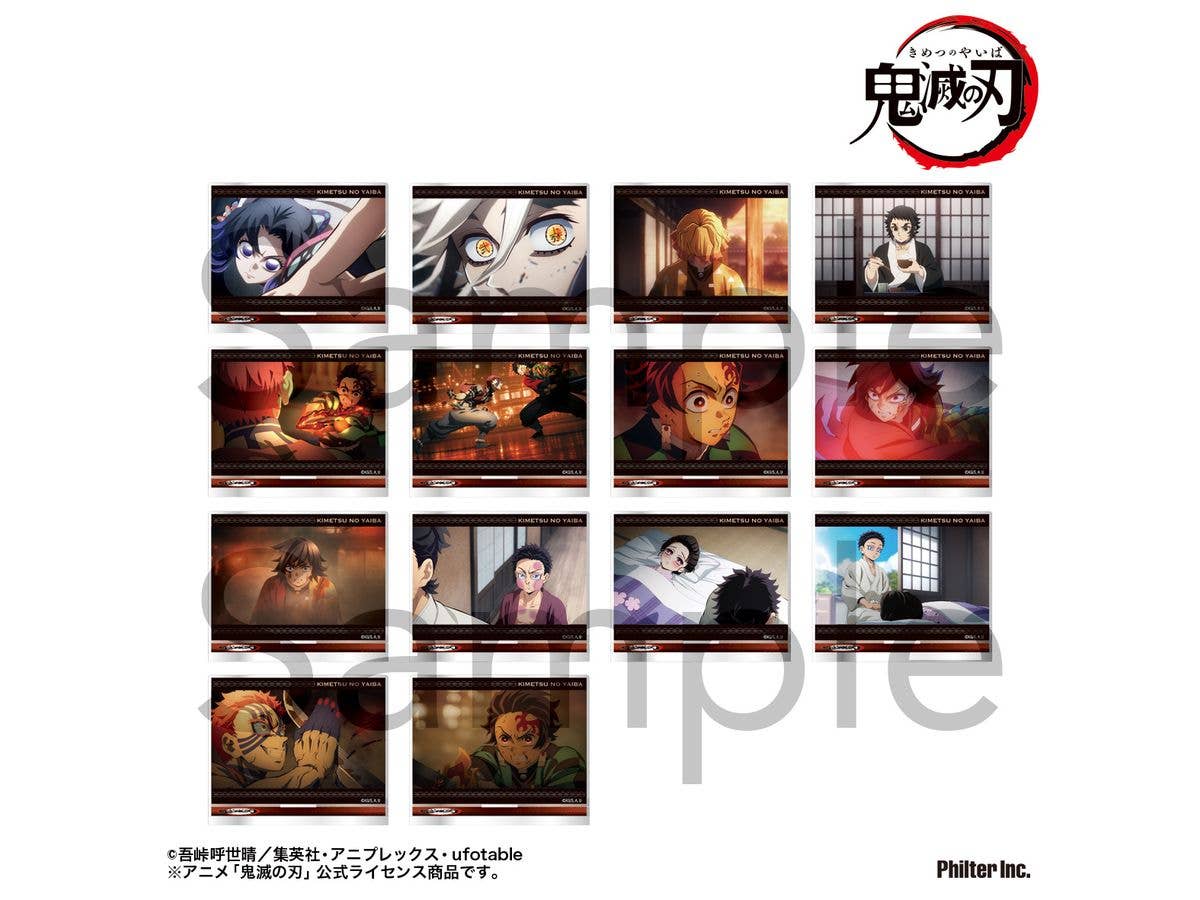 Demon Slayer: Kimetsu no Yaiba Anime: Trading Mini Plate Stands - Infinity Castle Arc Vol. 2 - 1 Box (14 pieces)