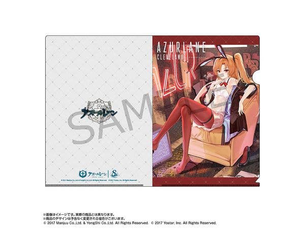 Azur Lane x Pasela: A4 Clear File Cleveland (Bunny Girl)