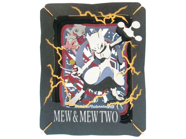 Pokemon: Paper Theater Mew & Mewtwo