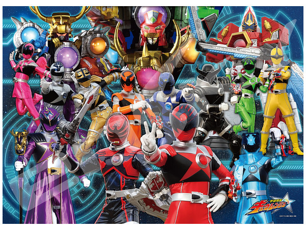 Jigsaw Puzzle Uchu Sentai Kyuranger: Rise Up! All Star Corps 300pcs (No.300-L541 : 380mm x 530mm)