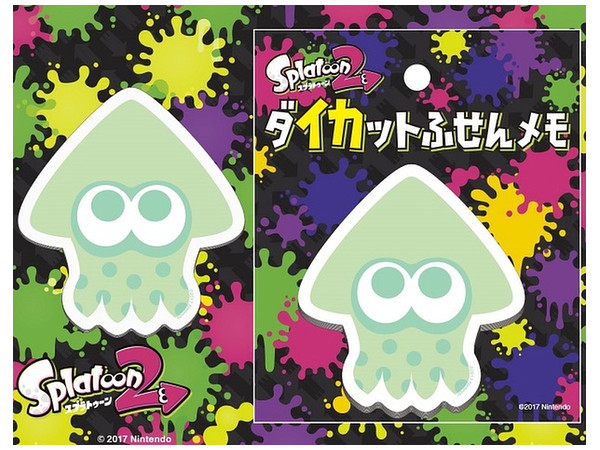 Splatoon 2: Die-Cut Sticky Note Squid