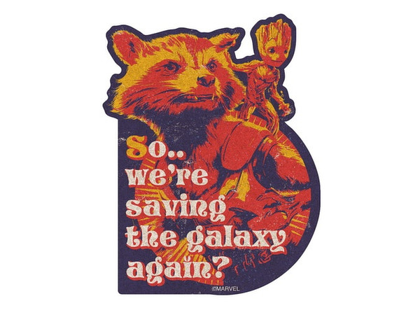Marvel Travel Sticker 16 Rocket & Baby Groot