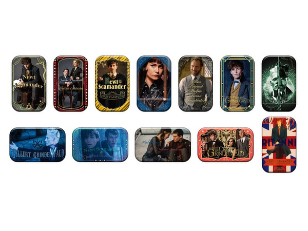Fantastic Beasts: The Crimes of Grindelwald: Square Can Badge Collection 1Box 12pcs
