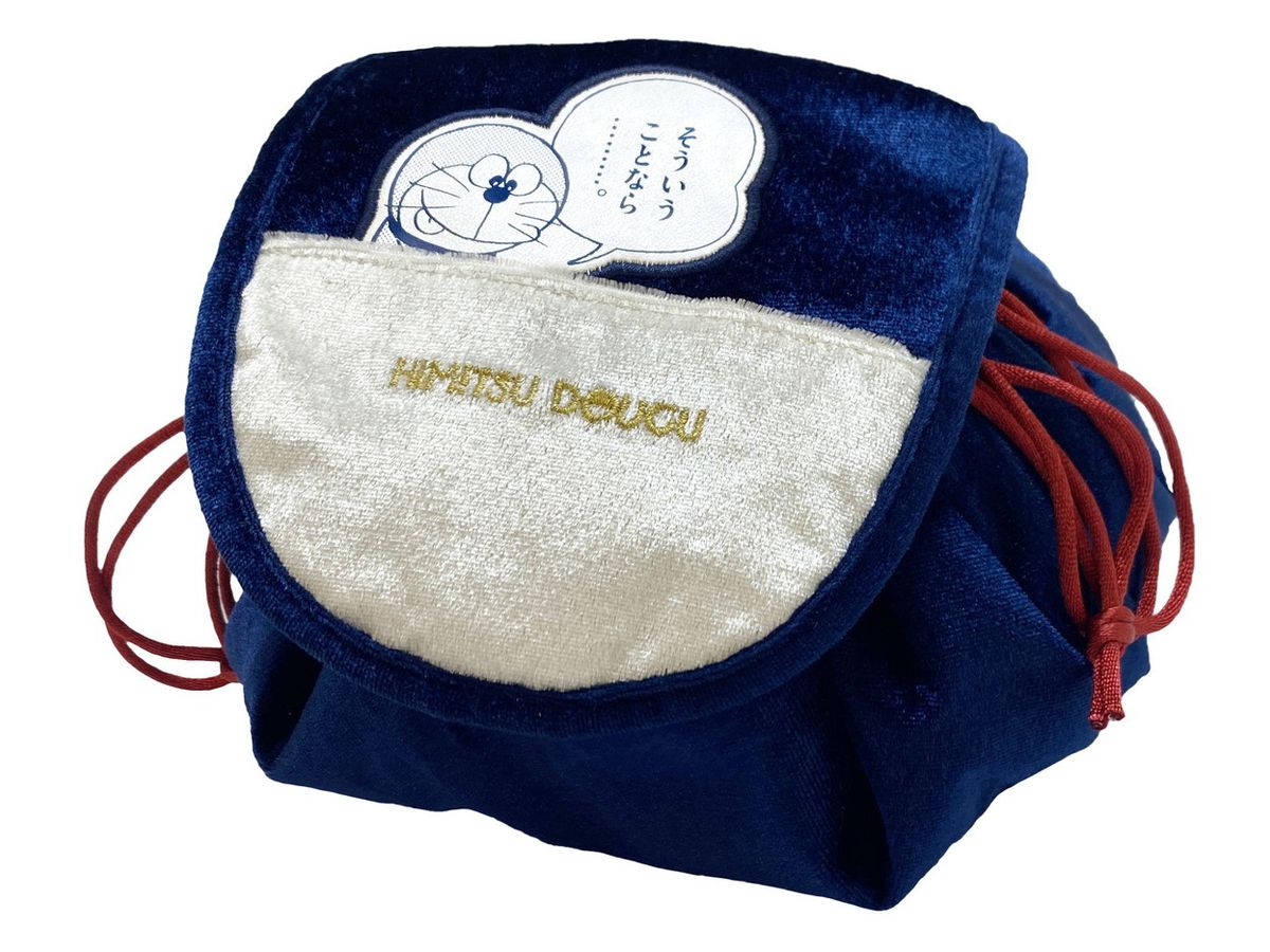 Doraemon: HIMITSU DOUGU Velour Miscellaneous Goods Series Round Drawstring Pouch