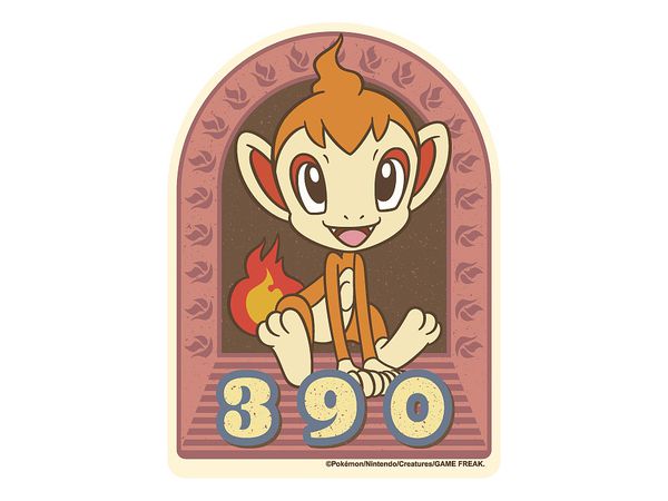 Pokemon: Retro Sticker Collection 14. Chimchar