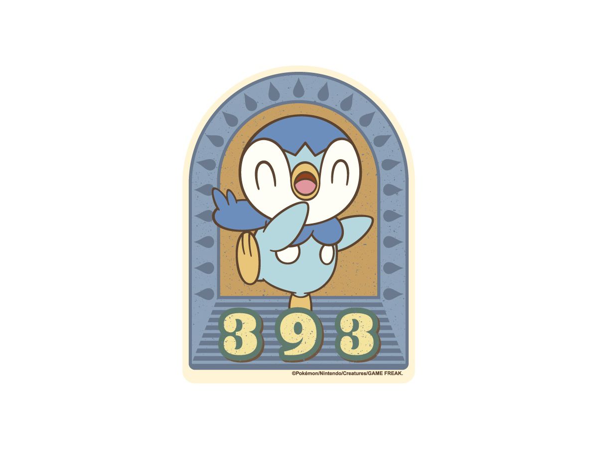 Pokemon: Retro Sticker Collection 15. Piplup