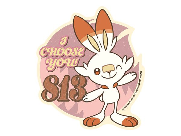 Pokemon: Retro Sticker Collection 19. Scorbunny