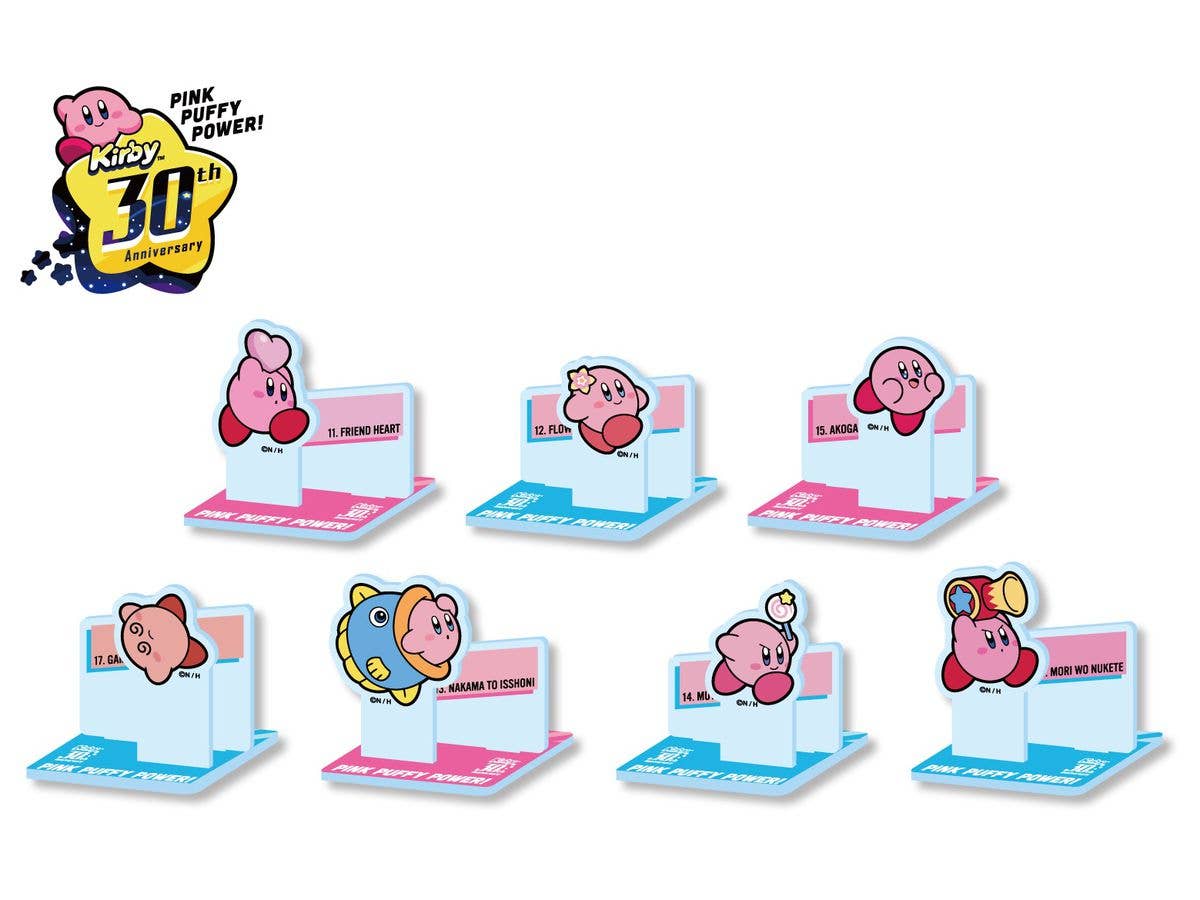 Kirby: 30th Acrylic Stand Collection Vol.3: 1Box (7pcs)