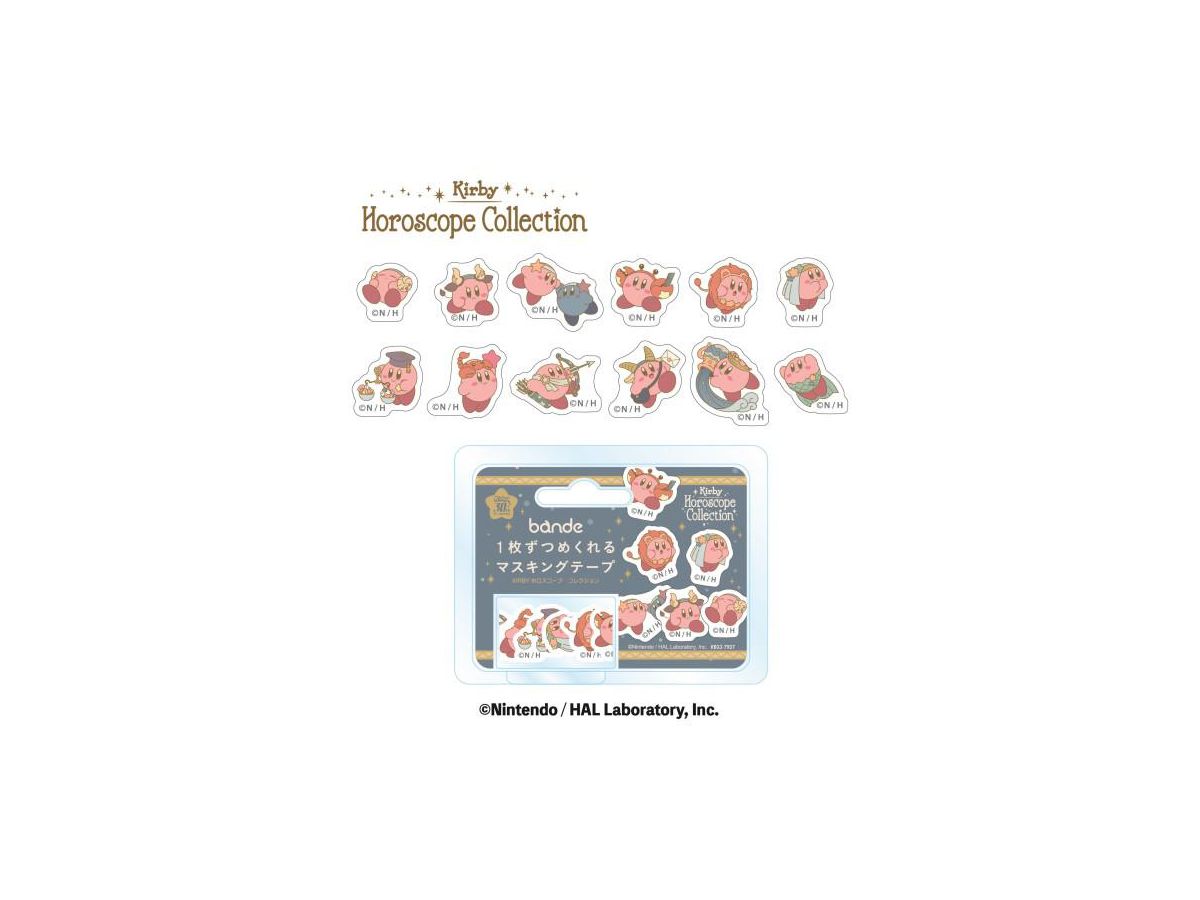 Kirby: KIRBY Horoscope Collection bande Masking Tape That Can Be Turned One By One