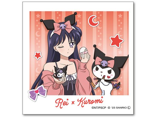 Sailor Moon Series x Sanrio characters: Die-Cut Sticker Mini Rei Hino x Kuromi