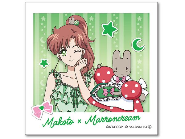 Sailor Moon Series x Sanrio Characters: Die-Cut Sticker Mini Makoto Kino x Marroncream