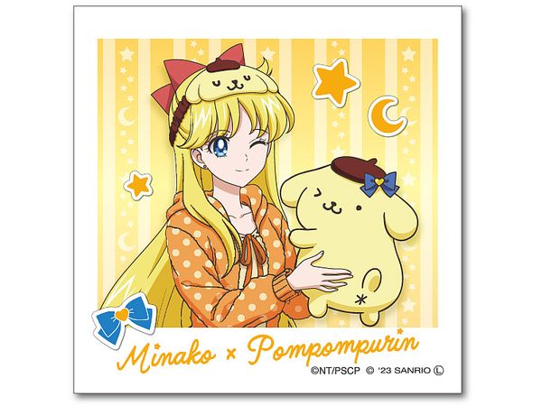 Sailor Moon Series x Sanrio Characters: Die-Cut Sticker Mini Minako Aino x Pompompurin