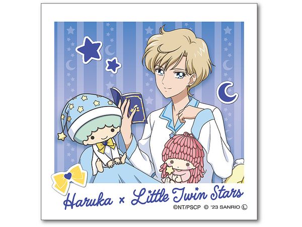 Sailor Moon Series x Sanrio characters: Die-Cut Sticker Mini Haruka Tenoh x Little Twin Stars
