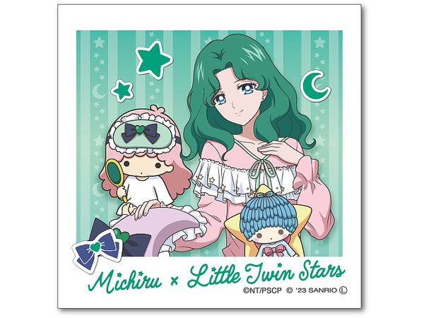 Sailor Moon Series x Sanrio characters: Die-Cut Sticker Mini Michiru Kaioh x Little Twin Stars
