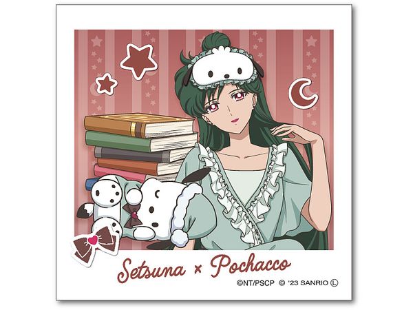 Sailor Moon Series x Sanrio characters: Die-Cut Sticker Mini Setsuna Meioh x Pochacco