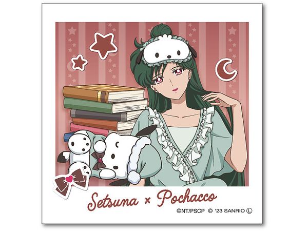 Sailor Moon Series x Sanrio Characters: Die-Cut Sticker Mini Setsuna Meioh x Pochacco