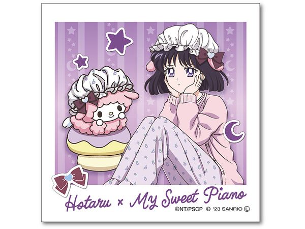 Sailor Moon Series x Sanrio characters: Die-Cut Sticker Mini Hotaru Tomoe x My Sweet Piano