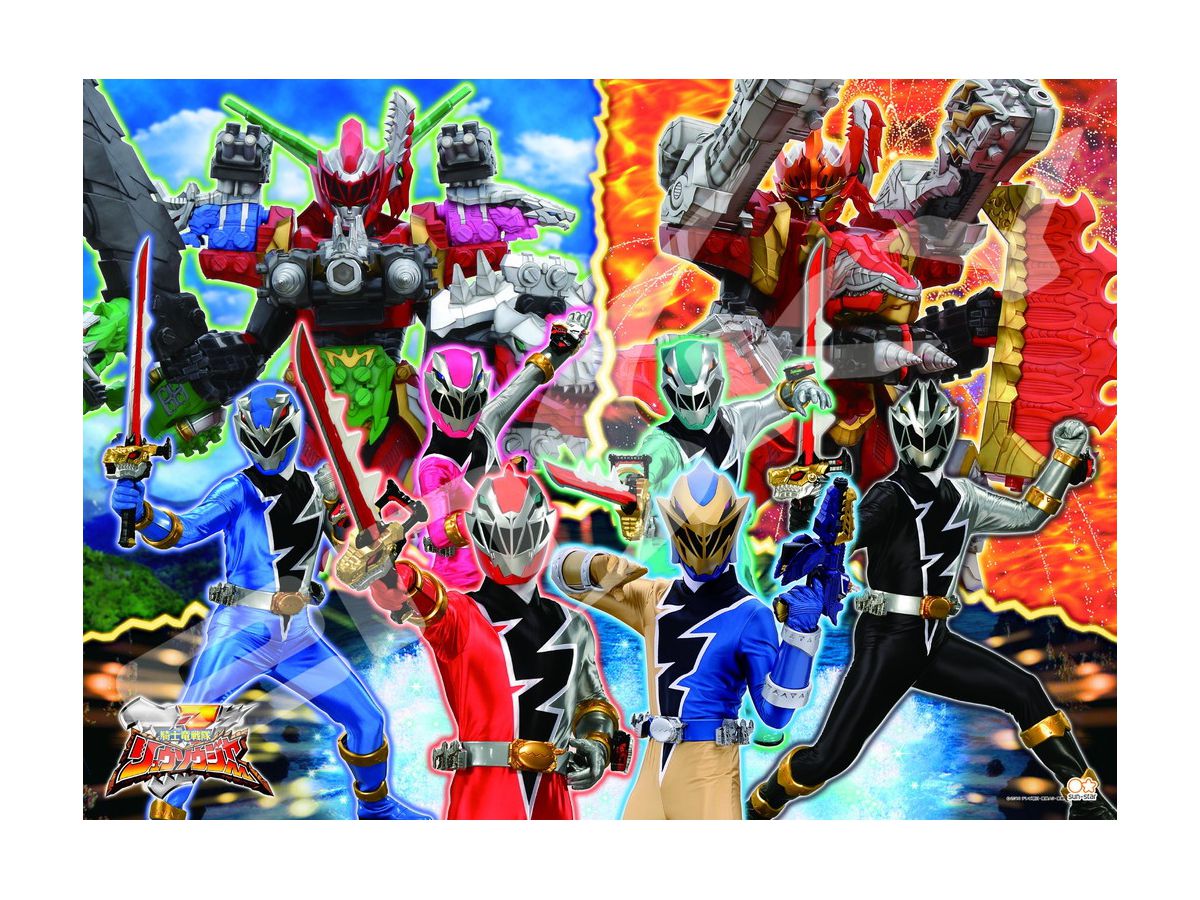 Jigsaw Puzzle Kishiryu Sentai Ryusoulger: Que Booom! Six Colleagues 300 Large pcs (No.300-L555: 530mm x 380mm)