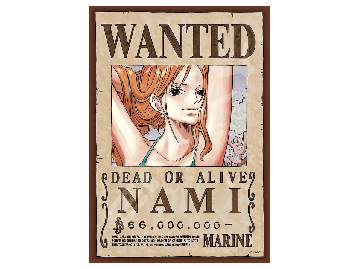 Jigsaw Puzzle One Piece: Wanted Poster Nami 208pcs (No.208-036: 182mm x 257mm)