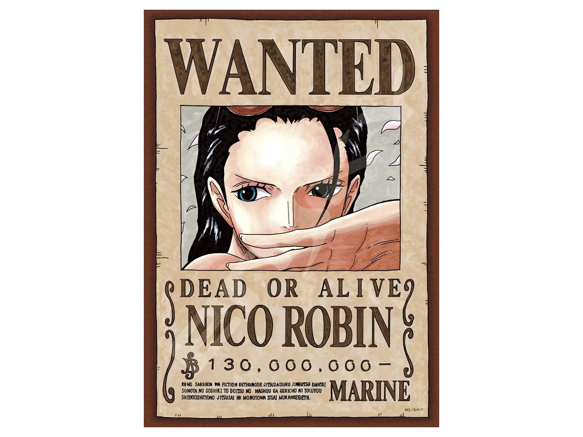 Jigsaw Puzzle One Piece: Wanted Poster Nico Robin 208pcs (No.208-040: 182mm x 257mm)