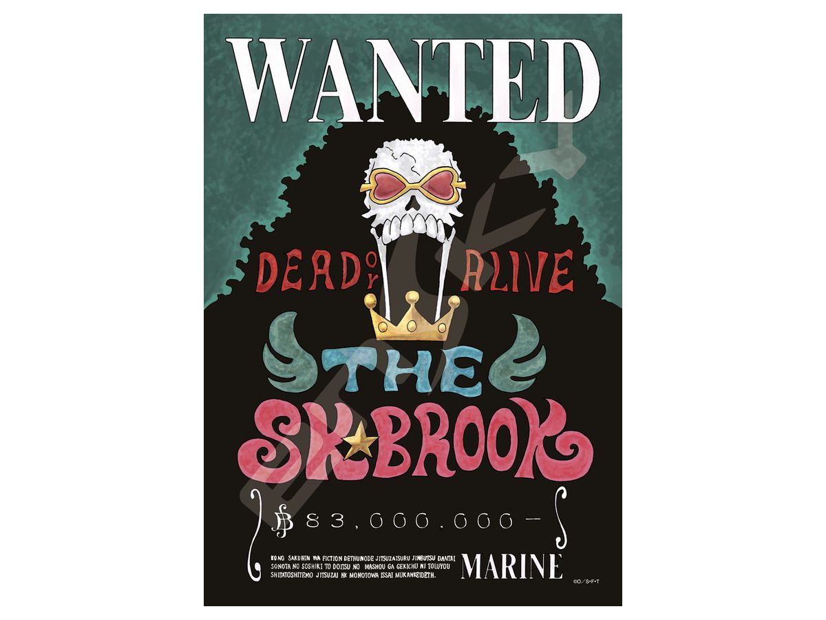 Jigsaw Puzzle One Piece: Wanted Poster Brook 208pcs (No.208-042: 182mm x 257mm)