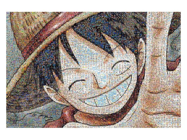 Jigsaw Puzzle One Piece Mosaic Art Luffy 1000pcs (No.1000-583: 500mm x 750mm)