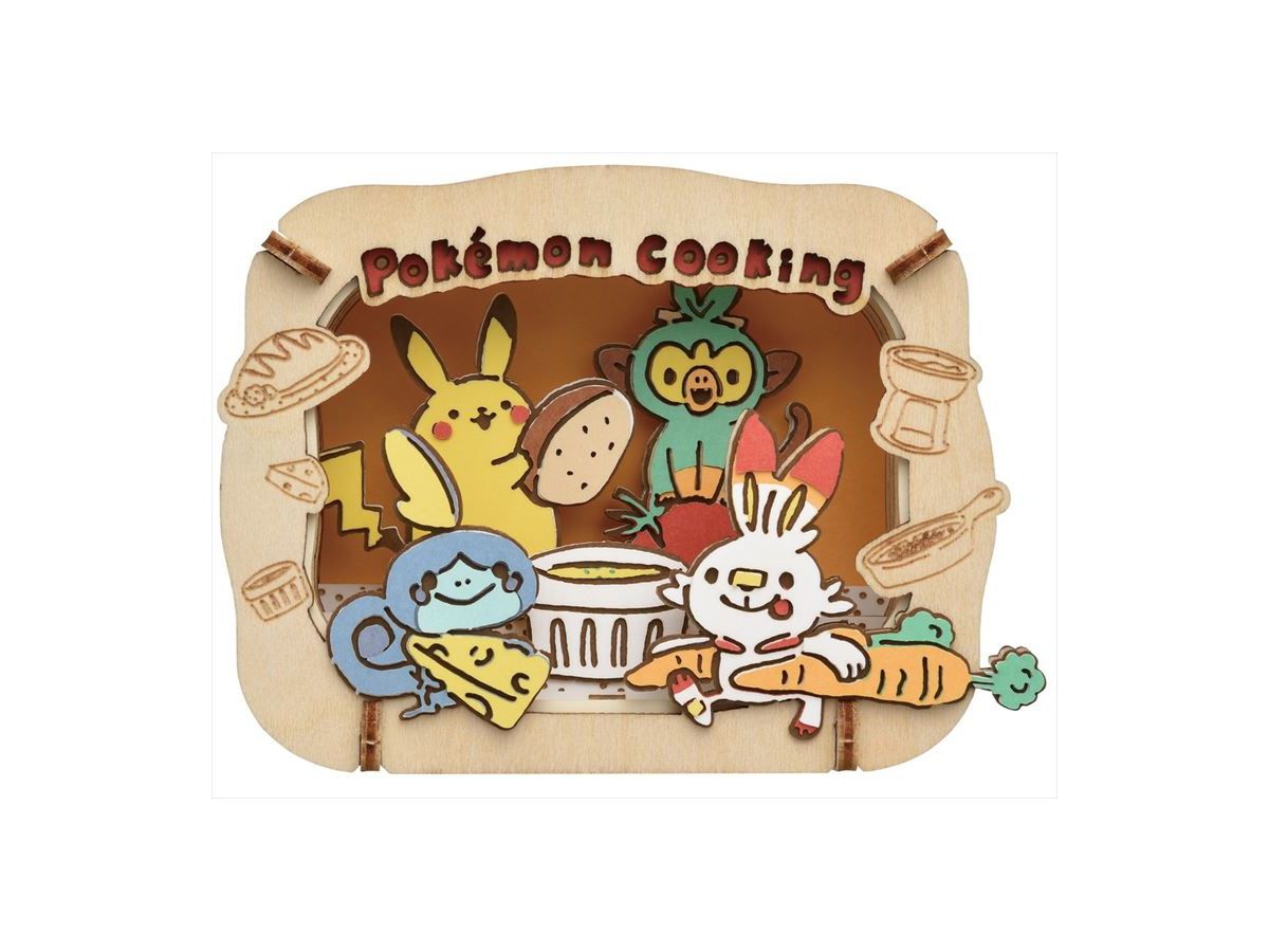 Pokemon: Paper Theater -Wood style- PT-W18 Pokemon Cooking