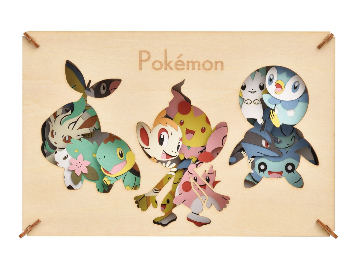 Pokemon: Paper Theater -Wood style- PT-WL15 Sinnoh Pokemon