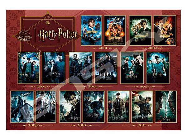 Jigsaw Puzzle Harry Potter: Harry Potter Movie Poster Collection 1000pcs (No.1000T-342: 735 x 510mm)