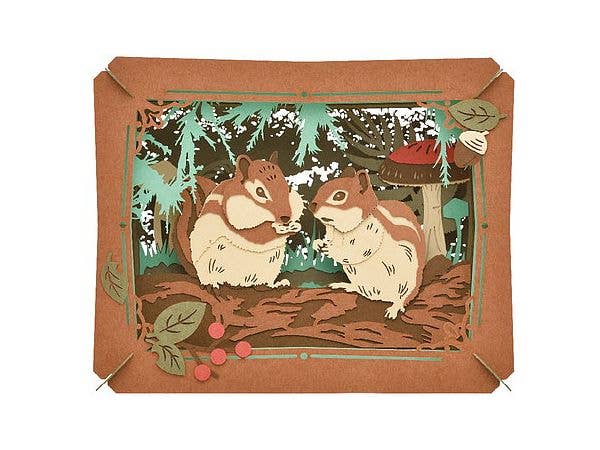 PAPER THEATER PT-264 Squirrel And Mushroom