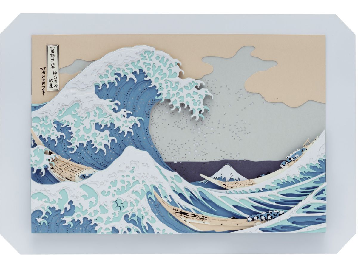 PAPER SHADOW ART PLUS SA-C01 Katsushika Hokusai Thirty-six Views of Mount Fuji The Great Wave off Kanagawa
