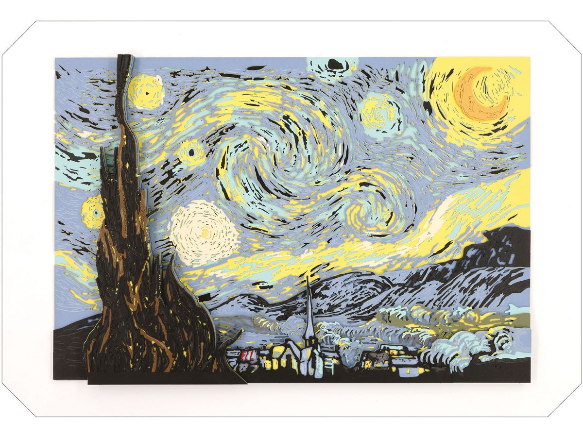 PAPER SHADOW ART PLUS SA-C04 Van Gogh Starry Night