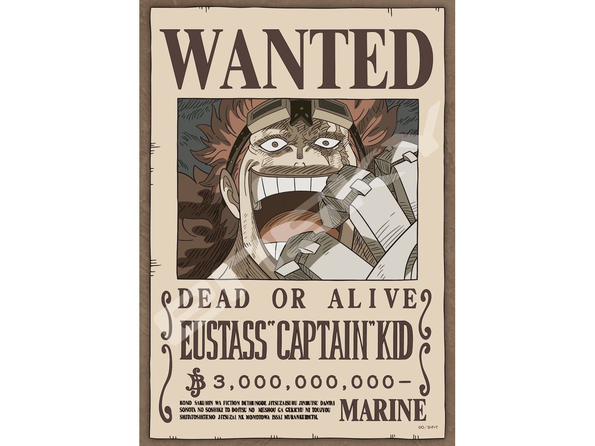 ONE PIECE Eustass Captain Kid 208pcs (No.208-145 : 180 x 257mm)