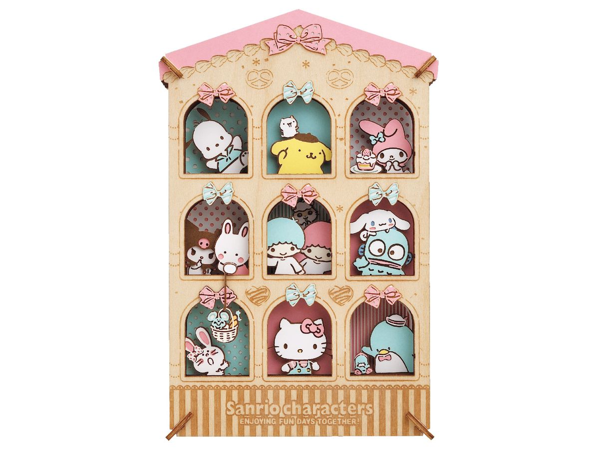 Sanrio characters: PAPER THEATER -wood style- / PT-WL14X Sweets House [Renewal]