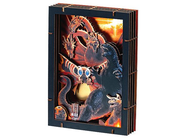 Godzilla: PAPER THEATER PT-WP09 Godzilla Mothra King Ghidorah Giant Monsters All-Out Attack