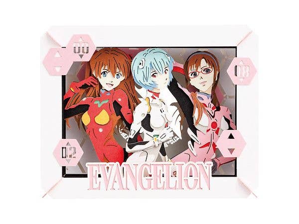 Evangelion: PAPER THEATER PT-155X Rei, Asuka, Mari [Renewal]