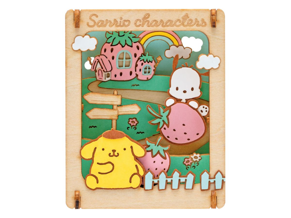 Sanrio characters : PAPER THEATER -Wood Style- / PT-W20 Strawberry House 1