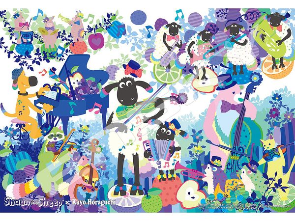 Shaun the Sheep X Horaguchi Kayo: 1000T-522 Shaun the Sheep x Kayo Horaguchi 2 Jigsaw Puzzle 1000 (No. 1000T-522: 510x 735mm)