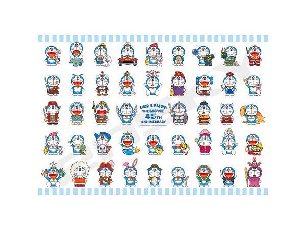 Doraemon The Movie 45th: Jigsaw Puzzle 1000 Piece 1000T-533 DORAEMON THE MOVIE 1980-2025 (510 x 735mm)