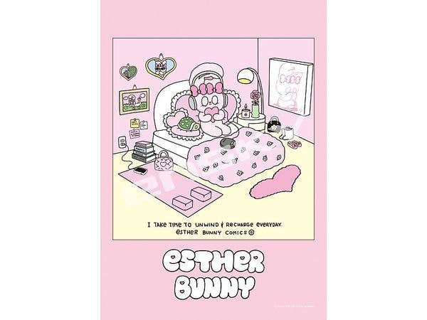 Esther Bunny 208-Piece Jigsaw Puzzle [I Take Time To Unwind] 208-156