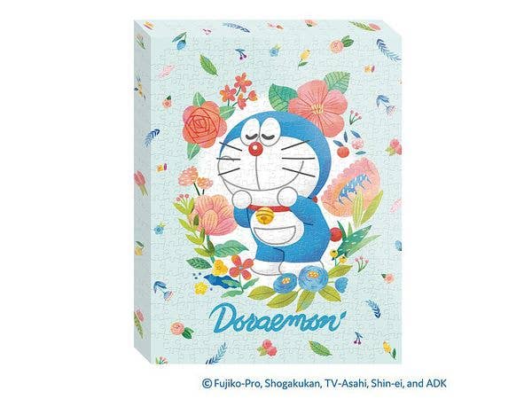 Doraemon: Artboard Jigsaw Puzzle, 366 Pieces, Doraemon Flower ATB-81 (H23.7 x W30.7 x D2.1cm)