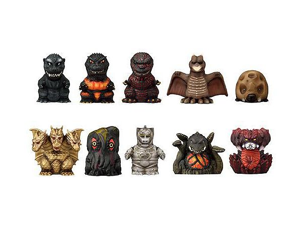 Godzilla: Soft Vinyl Puppet Mascot 1Box 10pcs (Reissue)