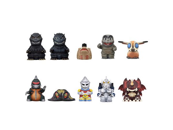 Godzilla: Soft Vinyl Puppet Mascot 2: 1Box (10pcs) (Reissue)