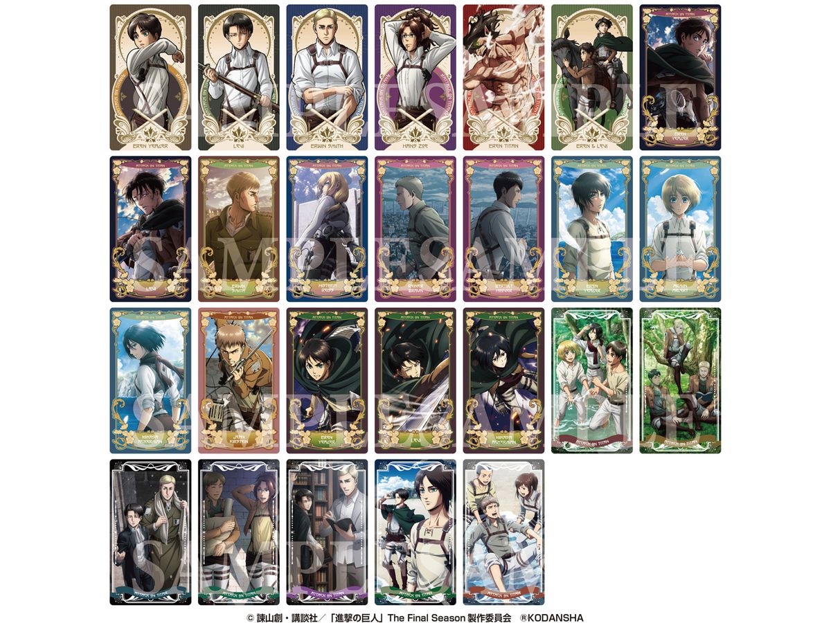 Attack on Titan: Arcana Card Collection: 1Box (9pcs)