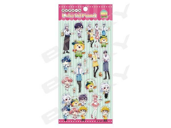 Colorful Peach: Clear Sticker Diner .2