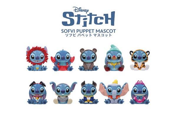 Stitch In Costume: Soft Vinyl Puppet Mascot 1 Box 10Pcs (Reissue)