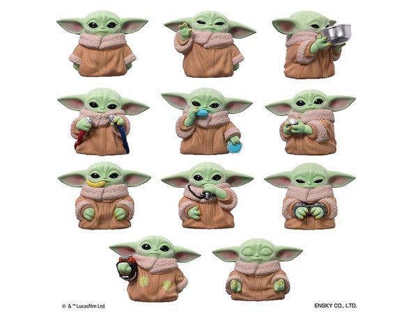 Star Wars The Mandalorian: Grogu Soft Vinyl Puppet Mascot 1 Box (11 Pieces) (Rerelease)